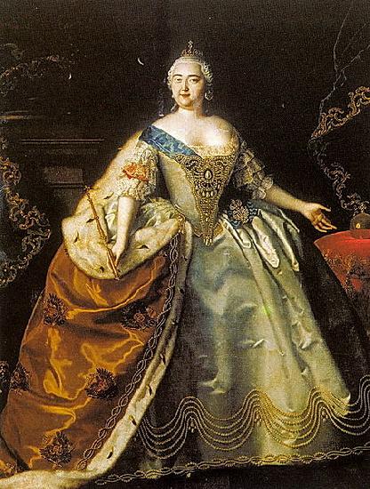Louis Caravaque Portrait of Elizabeth of Russia